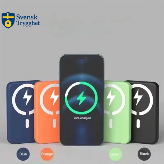 50000mAh Powerbank 20W - Trådlös Snabbladdare Extern Batteripack med Type-C för iPhone, Samsung, Bärbar dator