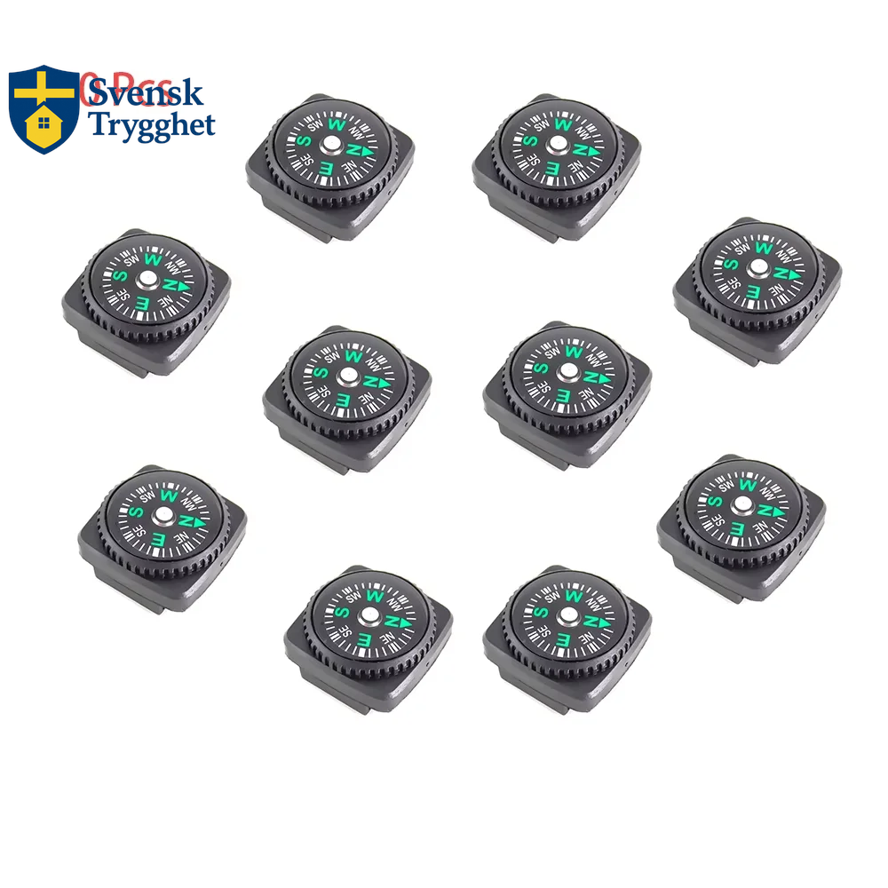 Mini Armbandskompass, Kompass för Utomhusbruk, Camping, Vandring, Resor & Nödsituationer (Överlevnad & Navigation)