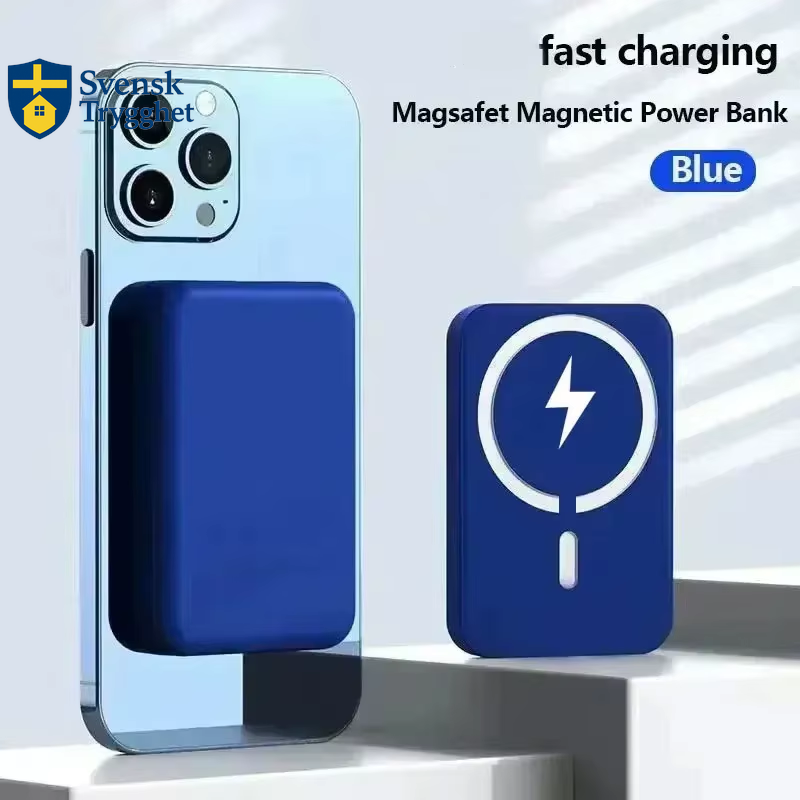 50000mAh Powerbank 20W - Trådlös Snabbladdare Extern Batteripack med Type-C för iPhone, Samsung, Bärbar dator