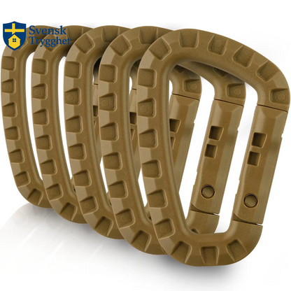 karbinhake, Hård Fjäderhake Utrustningskrok för Utomhus Camping Vandring