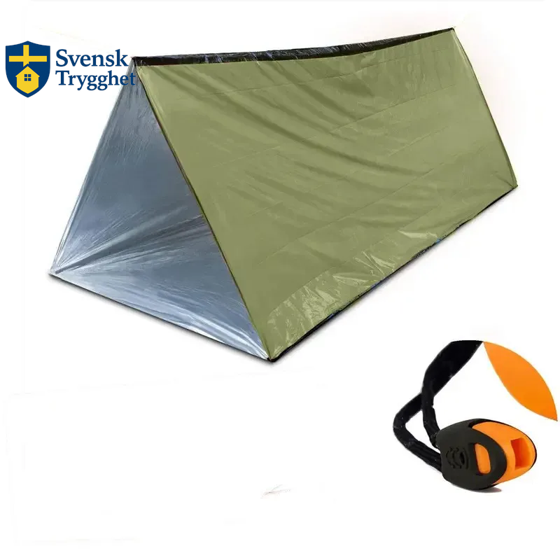 Vattentätt nödcampingtält