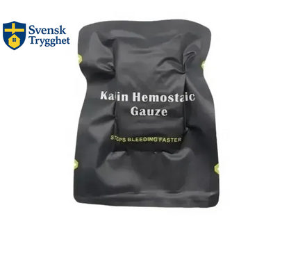 Taktisk kaolin hemostatisk komprimerad gasväv för nödsituationer utomhus