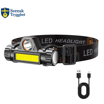 LED Pannlampa, Kraftfull & Superljusstark Vattentät Pannlampa för Utomhusbruk