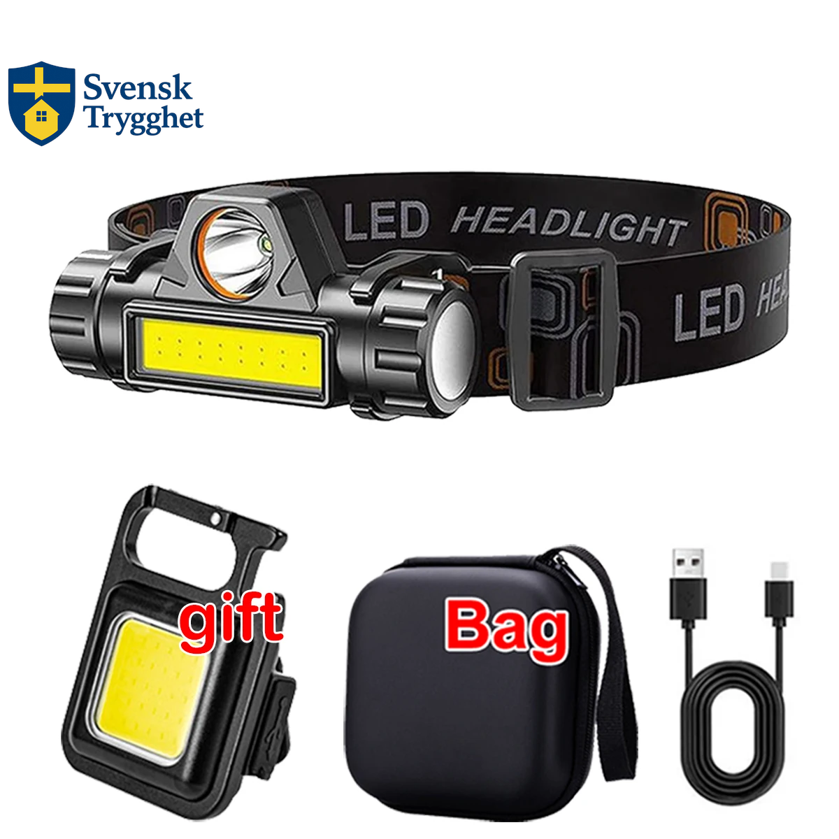 LED Pannlampa, Kraftfull & Superljusstark Vattentät Pannlampa för Utomhusbruk