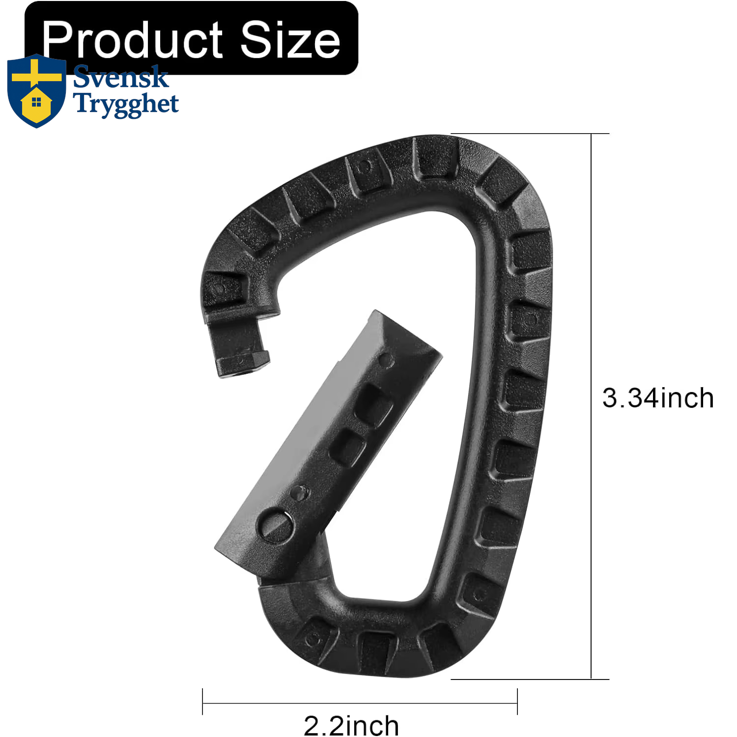 karbinhake, Hård Fjäderhake Utrustningskrok för Utomhus Camping Vandring