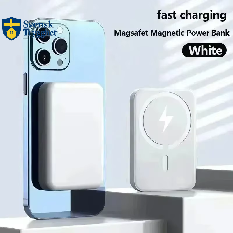 50000mAh Powerbank 20W - Trådlös Snabbladdare Extern Batteripack med Type-C för iPhone, Samsung, Bärbar dator
