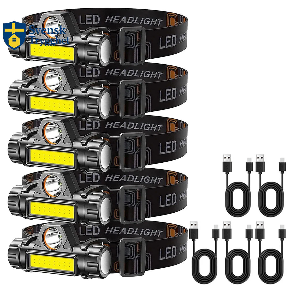 LED Pannlampa, Kraftfull & Superljusstark Vattentät Pannlampa för Utomhusbruk