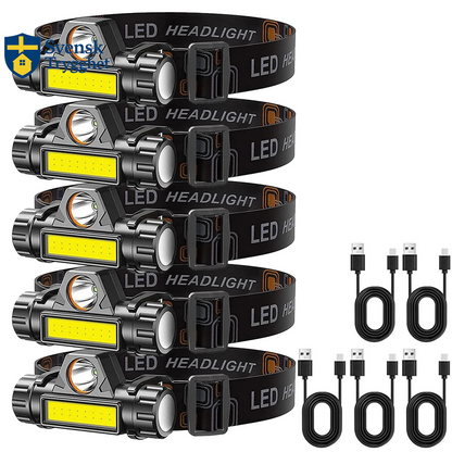 LED Pannlampa, Kraftfull & Superljusstark Vattentät Pannlampa för Utomhusbruk