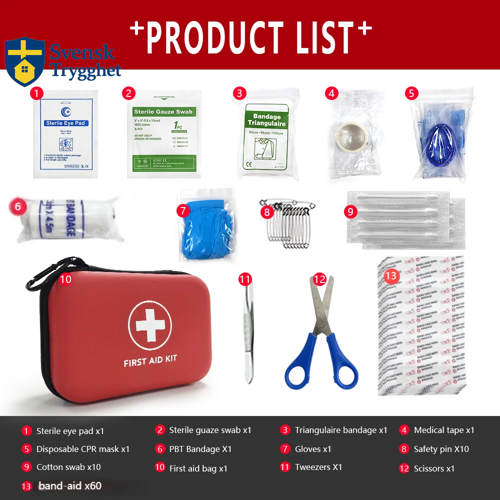 Bärbar akutmedicinsk första hjälpen-väska