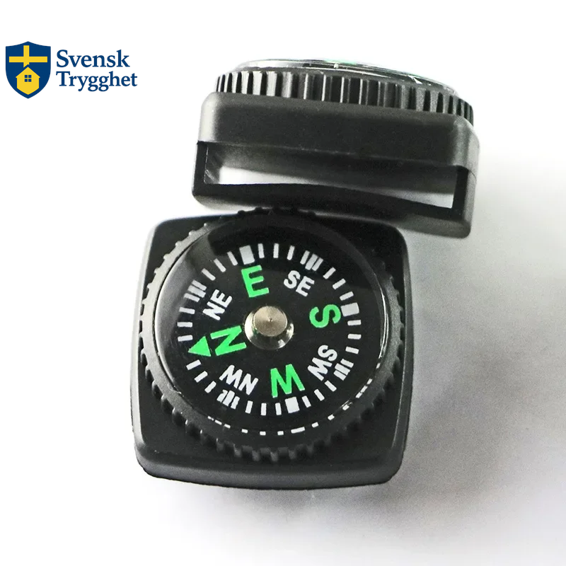 Mini Armbandskompass, Kompass för Utomhusbruk, Camping, Vandring, Resor & Nödsituationer (Överlevnad & Navigation)