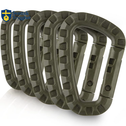 karbinhake, Hård Fjäderhake Utrustningskrok för Utomhus Camping Vandring