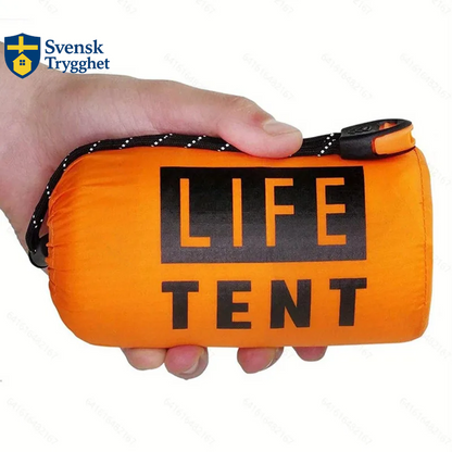 Vattentätt nödcampingtält